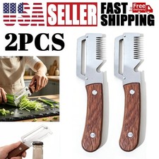2 Piezas Pelador de Verduras 3 en 1 Multifuncional para Cocina Pelador de Acero Inoxidable