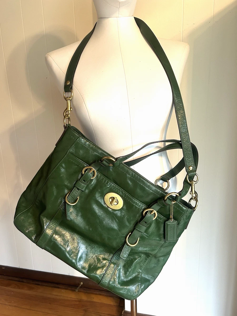 Coach Green Patent Bags & Handbags for Women for sale | eBay