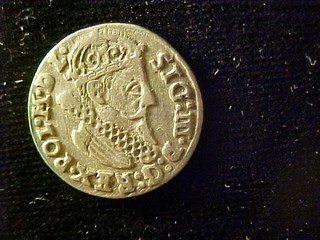 POLAND 3 GROSZY 1624 VERY FINE