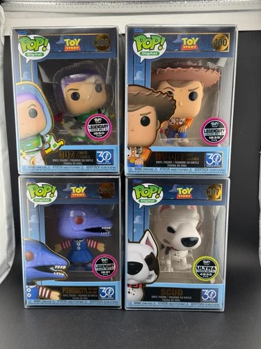 Toy Story Digital Series Funko Pops #397-#400 - Pterodactyl, Scud, Buzz, & Woody