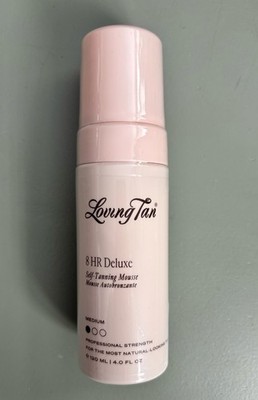 Loving Tan 8HR Deluxe Self Tanning Mousse Medium 120ml Fake Tan 120ml