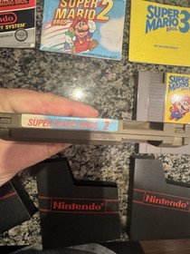 Nintendo NES Super Mario Bros 1, 2, 3 Games with Manuals & OEM Sleeves