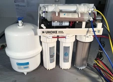 Ukoke 6 Stage Reverse Osmosis Water Filter System with Tank As is