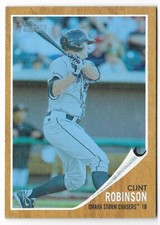 Clint Robinson 2011 Topps Heritage Minors Blue Tint #196 /620 Royals Baseball RC