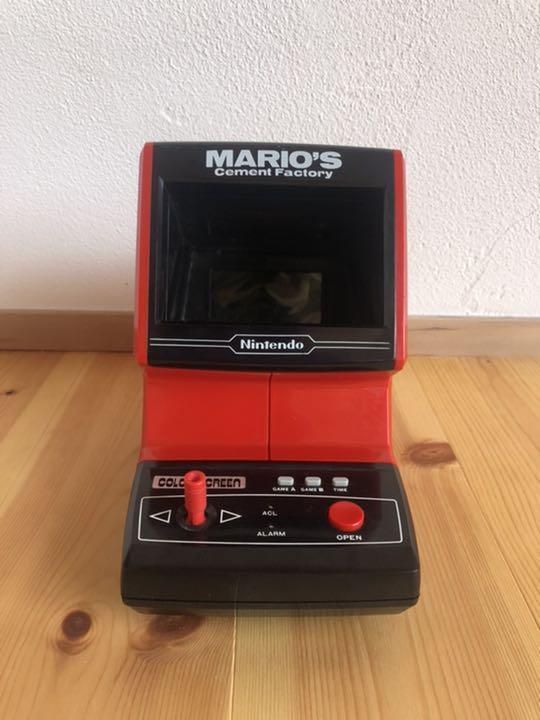 激レア ゲームウォッチ マリオ セメントファクトリー mario cement Vintage Nintendo Game & Watch Mario's Cement Factory 1983