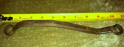 Vintage Barcalo Buffalo Doppia Offset 5/8"" X 11/16"" Chiave Forgiata 10"" U.S.A. - Foto 6 di 8