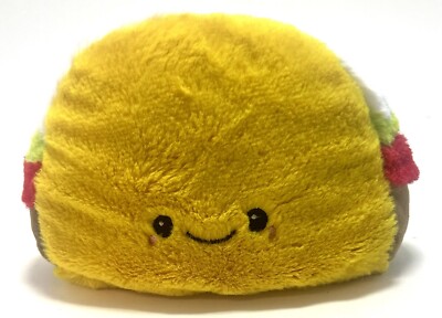 Squishables Taco Food Plush Stuffed Toy 7 x5  Cute Soft Squishy Pillow W Pellets