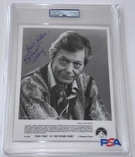 DeForest Kelley "Bones- Star Trek IV The Voyage Home" Signed 8x10 Auto Photo PSA