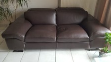 canapé cuir 2 places Vachette Couleur Chocolat Marque Italienne…
