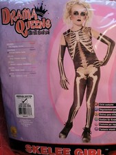 Skeleton Girl Halloween Costume Size 5-7 Years