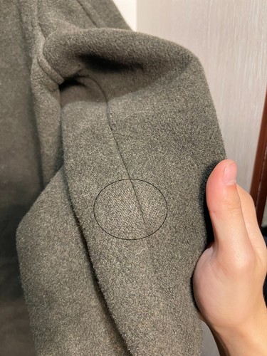 Men's Original Mongomery Olive Green Wool Duffle Coat size 44 England Hooded - Picture 8 of 8