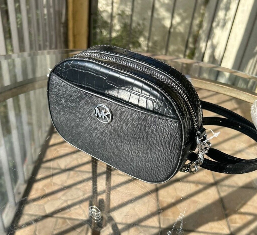 【MICHAEL KORS】Jet Set Glam Front Pocket Crossbody Bag Michael Kors Ladies Jet Set Glam Front Pocket Small Oval