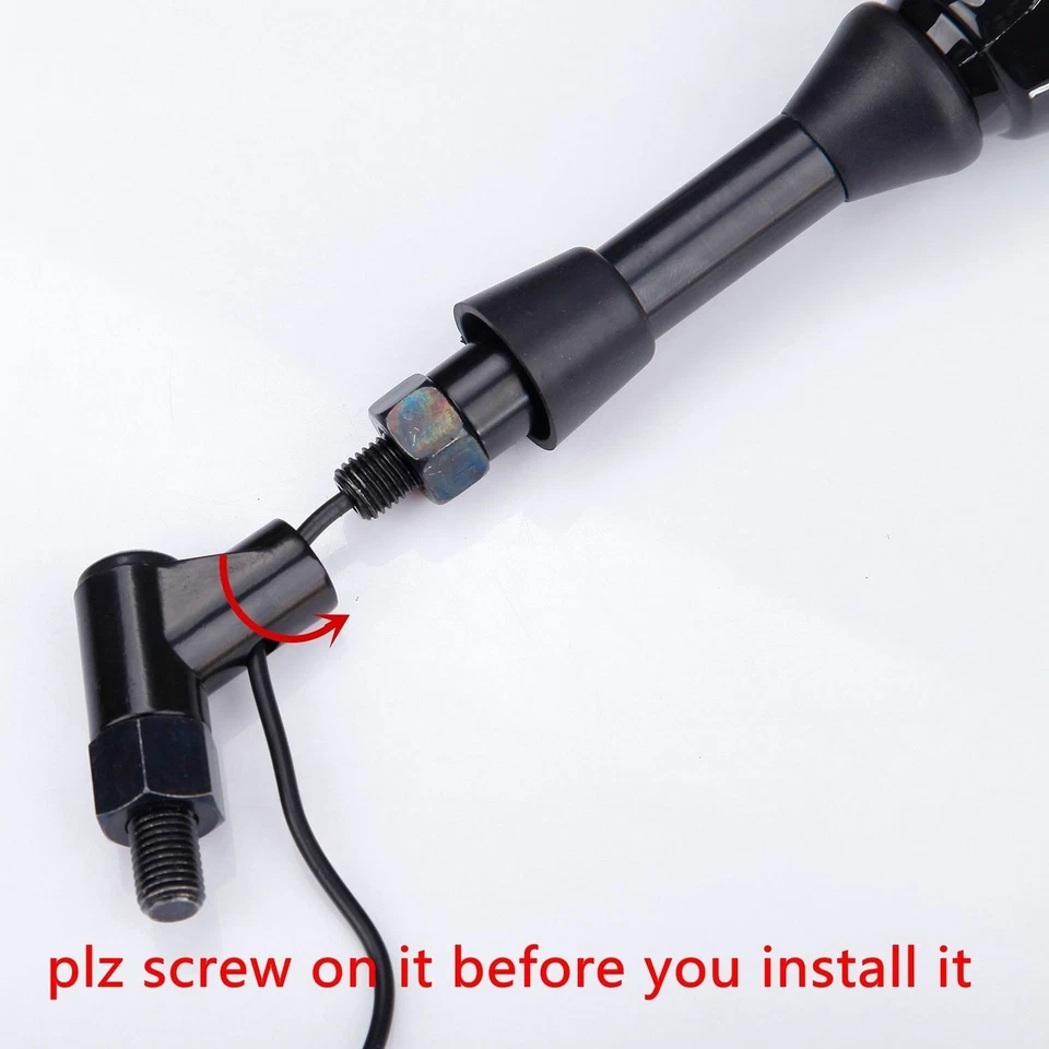 Motorcycle LED Turn Signal Side Mirrors For Ducati Monster S4 S4R S4RS 400 900 - Image 4 of 4