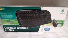 Logitech Cordless Desktop EX 100 Cordless Keyboard and Cordless Mouse