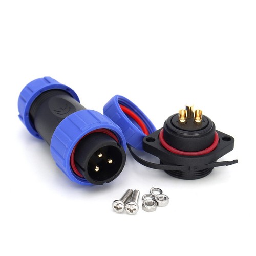 SP21 2pin~12Pin Waterproof Electrical Cable Plug Socket Panel Mount Connector - Picture 29 of 82