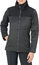 New! Icebreaker Helena Merino Wool Primaloft Jacket Coat Zip Gray Womens Medium