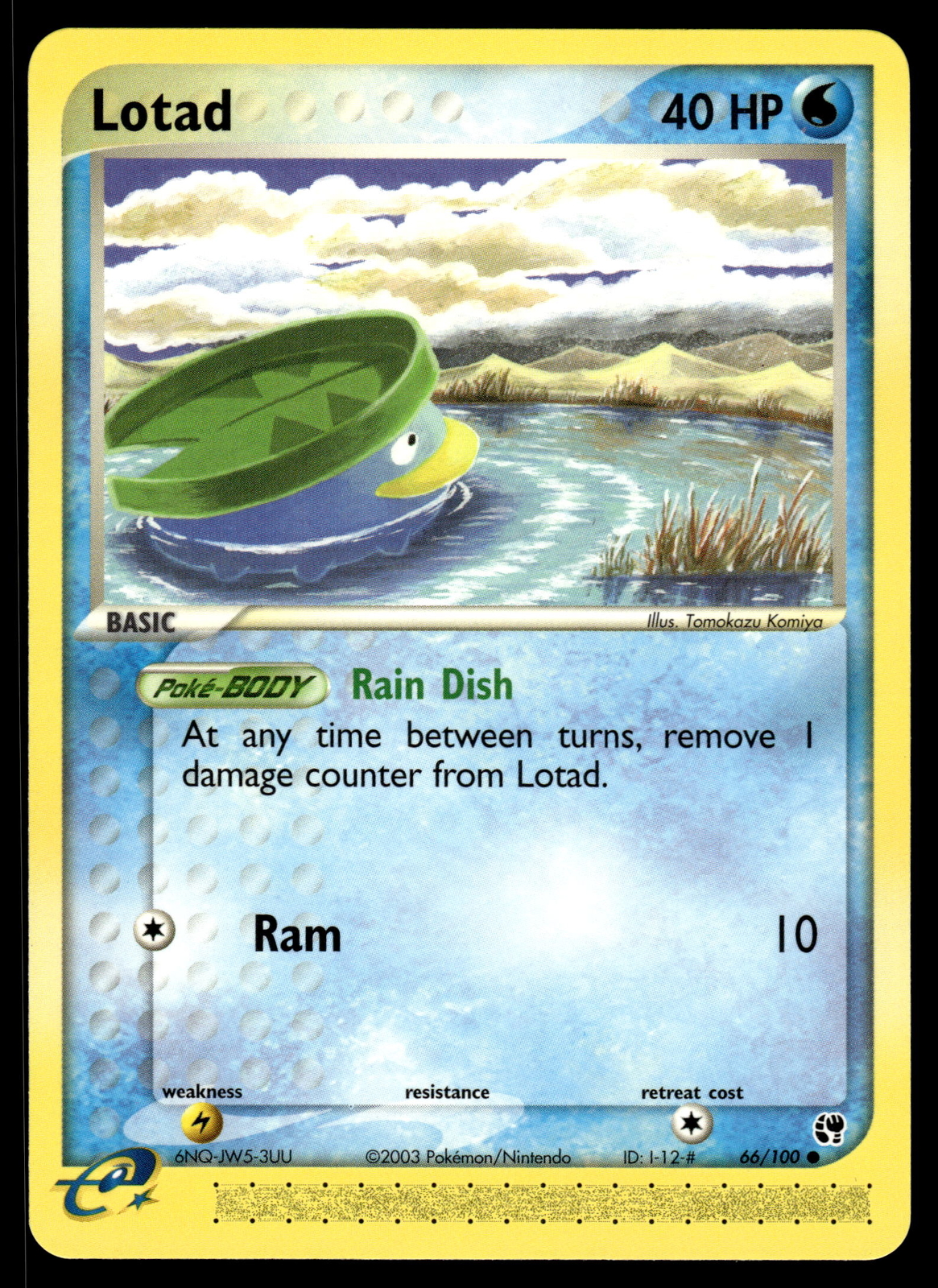 Lotad #66/100 Sandstorm Pokemon Near Mint or Better
