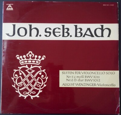 Bach - Cello Suites No. 5 & 6, AUGUST WENZINGER, Bärenreiter, MONO
