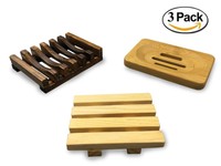 3 Pack Soap Dish Wood Wooden Soap Dish For Shower And Bathroom Soap Dish Hold... on sale 3 Pack Soap Dish Wood Wooden Soap Dish For Shower And Bathroom Soap Dish Hold... on sale