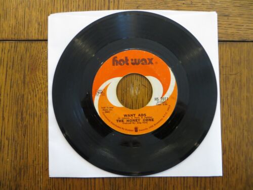 The Honey Cone – Want Ads / We Belong Together - Hot Wax HS 7011 7" Single VG