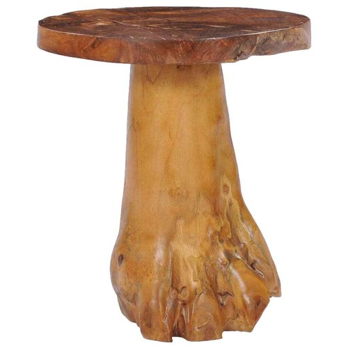 NNEVL Coffee Table 40x40 cm Solid Teak Wood - Picture 4 of 7