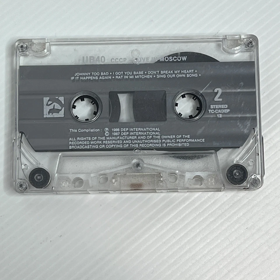 UB40 CCCP Live In Moscow Cassette Tape No Inlay 1987 - Image 3 of 4