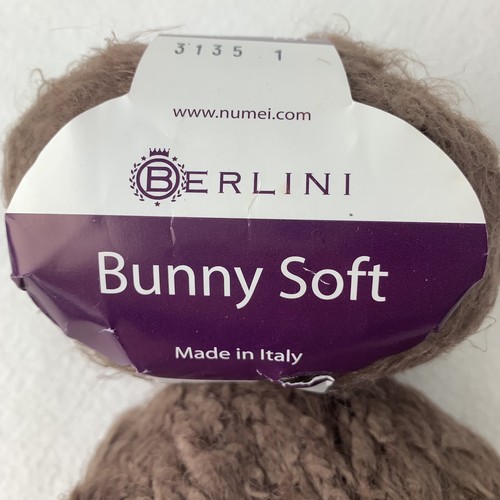 3 Berlini Bunny Soft Yarn Microfiber Nylon 50g Ea 80yds Brown Knitting 🧶 - Picture 2 of 4
