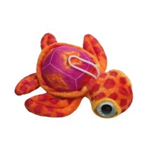 Orange Sea Turtle Plush Toy 7" Stuffed Animal Toddler Doll Gift for Kids