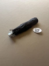 Easy-Dry Black All-Weather Mini Umbrella, Easy To Open & Close, New With Tags!