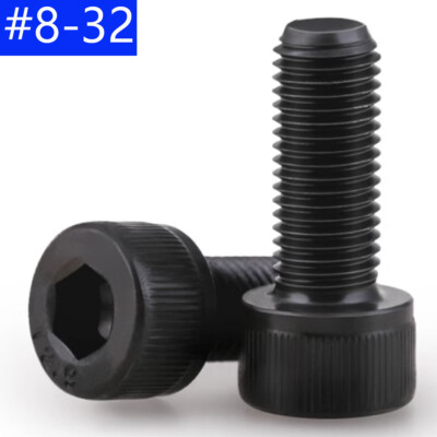 #8-32 High Tensile 12.9 Alloy Steel Hex Socket Head Cap Screws Bolts DIN 912