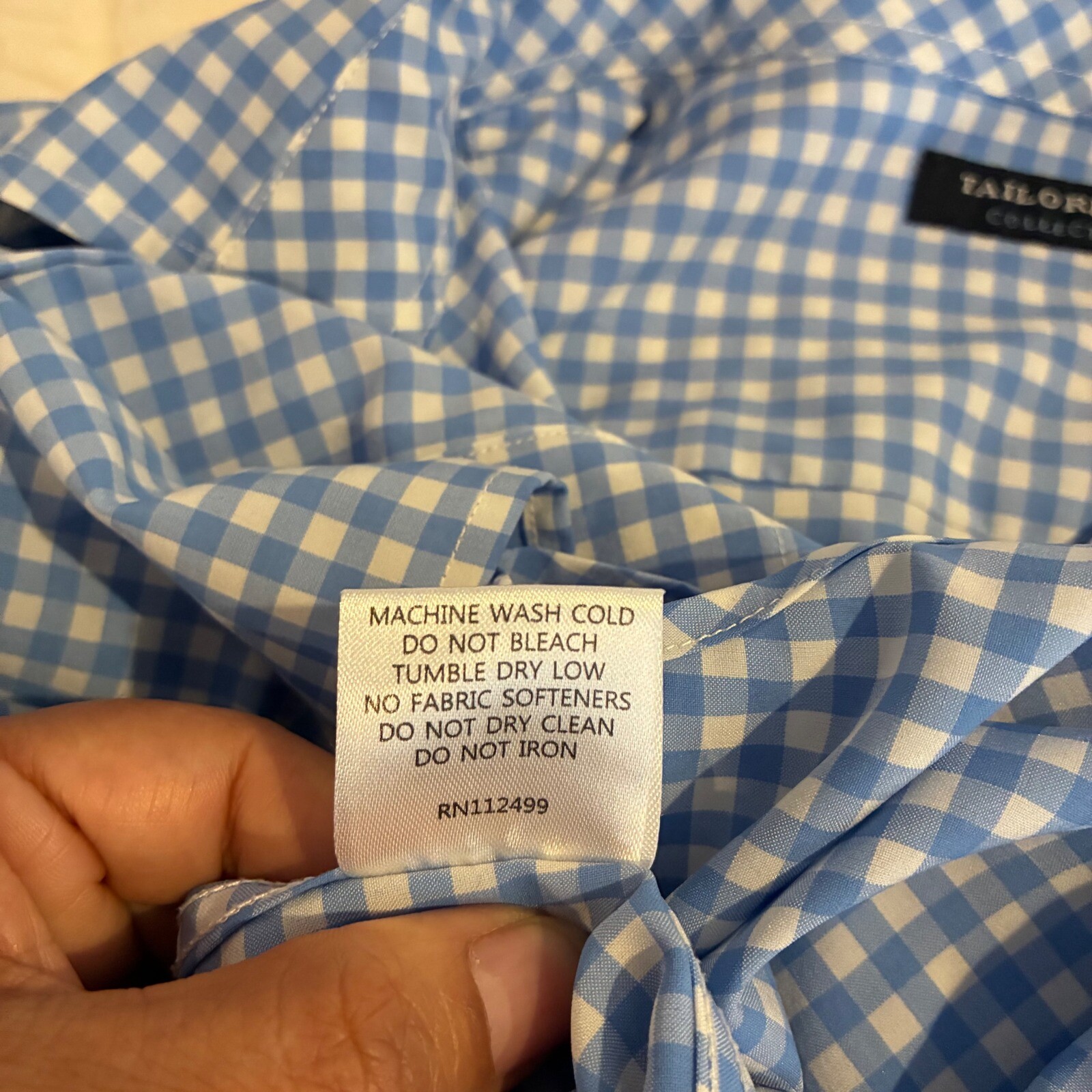 Tailorbyrd Collection Gingham Button Down Long Sl… - image 6