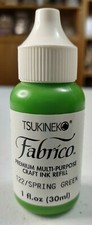 Tsukineko Fabrico Premium Multi-Purpose Ink Refill  Emerald 121  J3