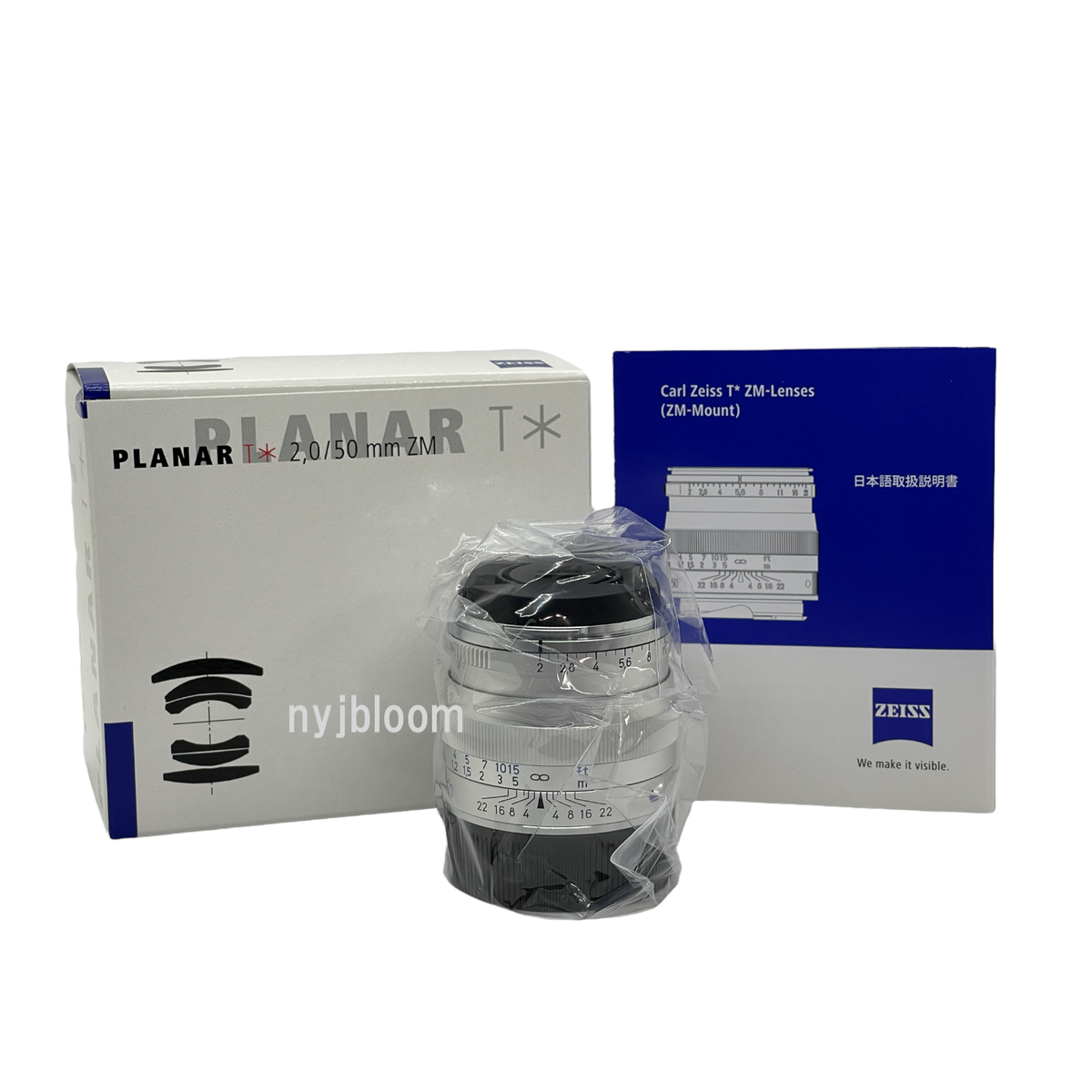 New ZEISS Planar T * 50mm f2 ZM Mount Manual Focus Lens New ZEISS Planar T * 50mm f2 ZM Mount Manual Focus Lens