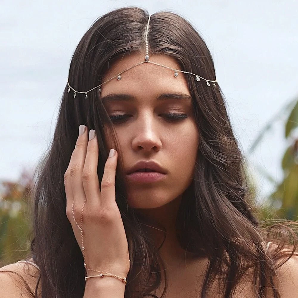 Metal Hair Jewelry Head Chain Women Headpiece Bohemia Headband Boho Headdress