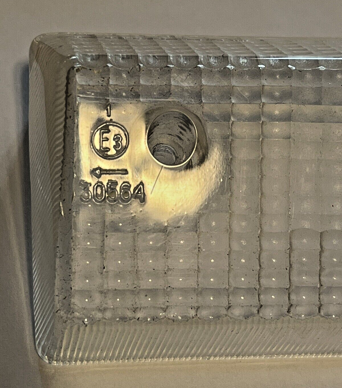 Ferrari 308 Lamborghini Clear Front Right Turn Light Signal Lens New - NOS