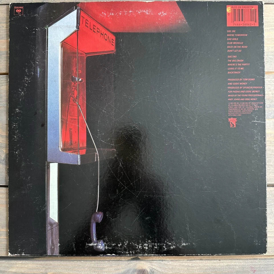 Eddie Money Where's The Party Vinyl LP (1983) Columbia Records BL 38862 VG+/VG+ Foto 3 de 4