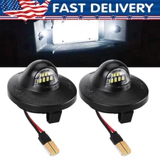 2PCS LED License Plate Light Lamp Assembly Replacement For Ford F150 F250 F350
