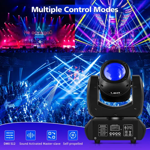 150W LED Beam Moving Head 6+12 Prisma 8 Gobo Bühnenlicht DMX dj Spot Partylicht - Bild 4 von 15