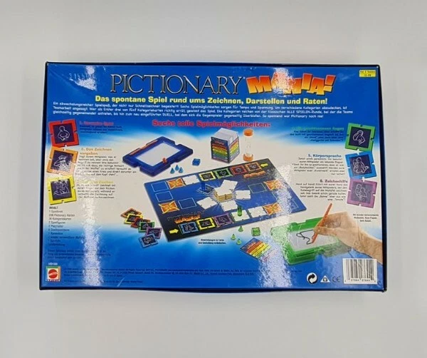 PICTIONARY MANIA! Ein Kultspiel von Mattel  vollständig  Zustand Gut - Bild 2 von 4