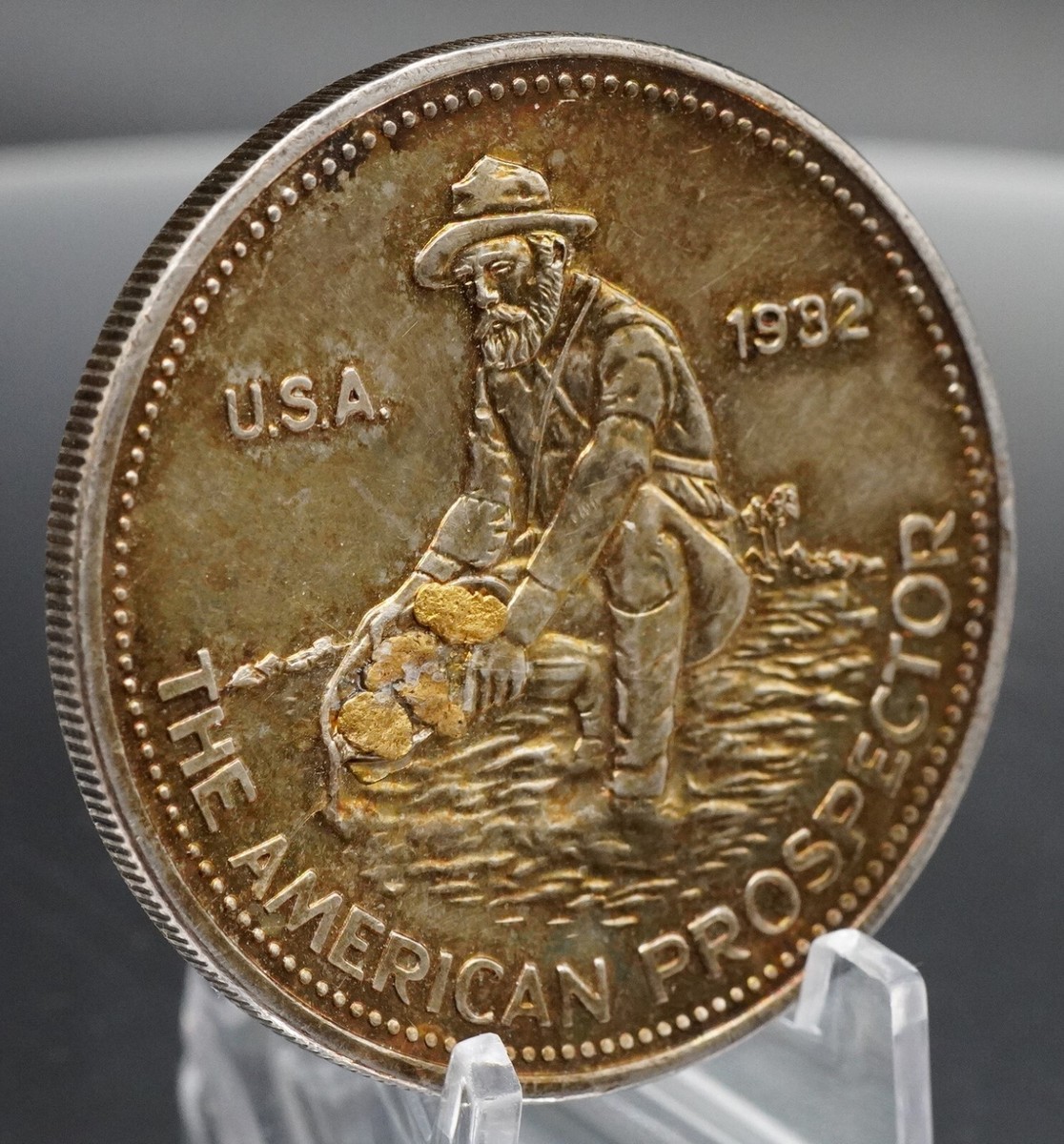 1982 Engelhard American Prospector Gold nuggets 1oz 999 FINE