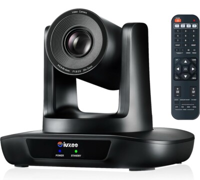 iuZee 30X Optical Zoom PTZ Streaming Camera NDI|HX W/AI Tracking HDMI 1080 60FPS