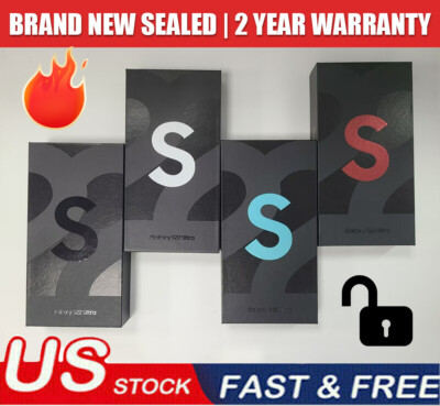 FACTORY NEW SEALED SAMSUNG GALAXY S22 ULTRA 5G UNLOCKED 128/256/512 ALL GSM CDMA