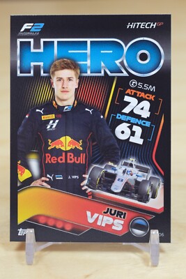 2022 Topps F1 Turbo Attax Base #106 F2 Hero - Juri Vips
