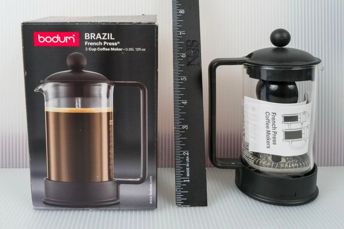  Bodum Brazil French Press Coffee and Tea Maker, 12 oz