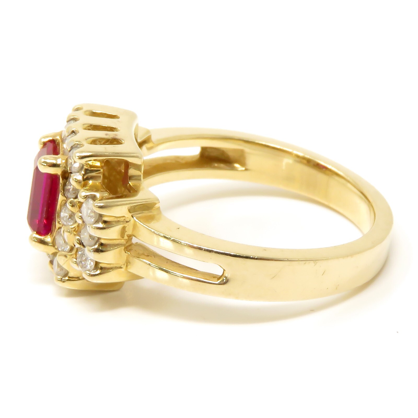 NYJEWEL 14k Yellow Gold 1.4ctw Ruby & Diamond Ring - image 3