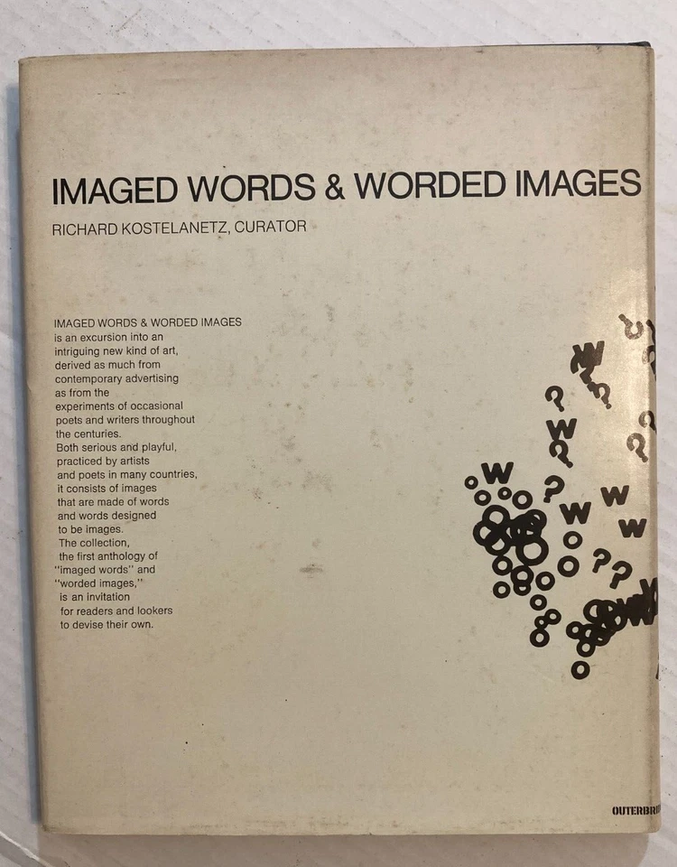 Imaged Words & Worded Images KOSTELANETZ -visual poetry from the 1960s, 60s vibe - Image 2 of 4