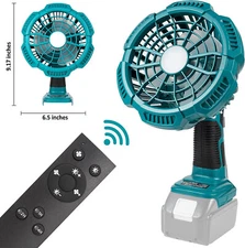 Outdoor Camping Handheld Fan Cordless Jobsite Fan for Makita 18V Li-Ion Battery