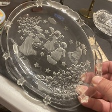 Milkasa Crystal Christmas Plater 9in Nc
