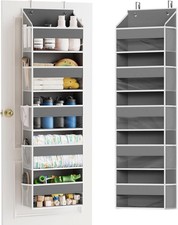 1 Pack Over The Door Organizer W/ 5 Large Pockets  10 Mesh Side Pockets 5