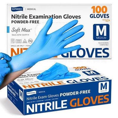 Nitrile Exam Gloves Latex Free Powder Free 100 Count Non Sterile Medical Gloves